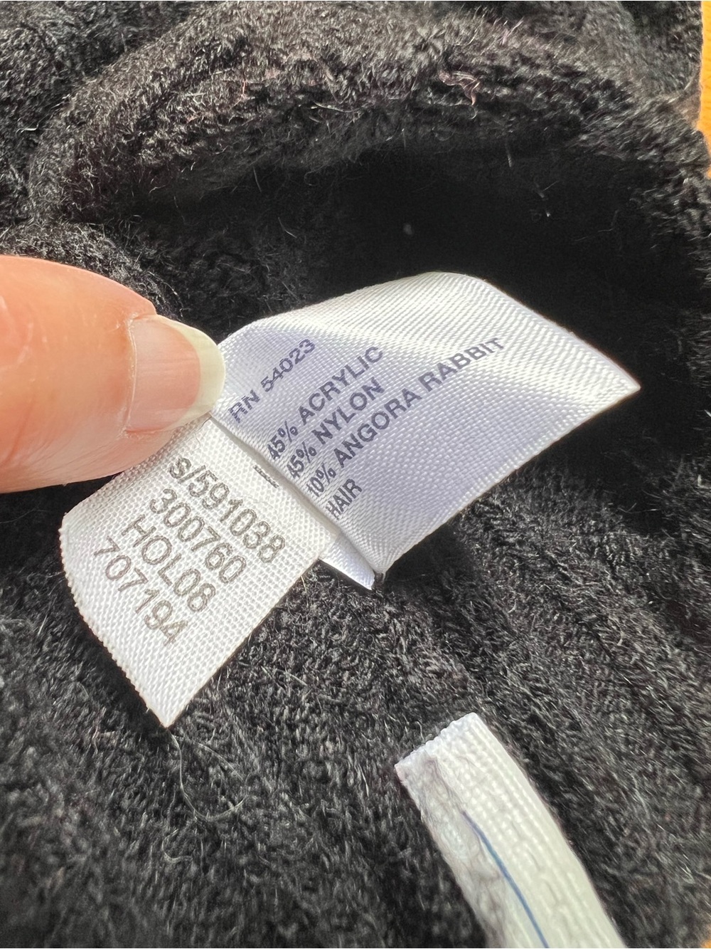 GAP Black Cable Knit Crewneck Sweater - size S 2008 - Picture 8 of 9
